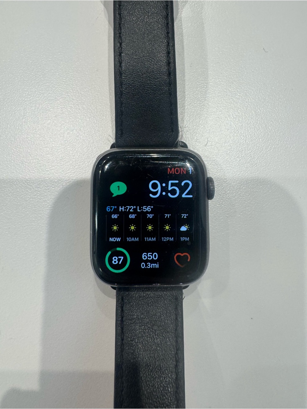 Black Smartwatch with Black Band - Premium Fitness Wearable